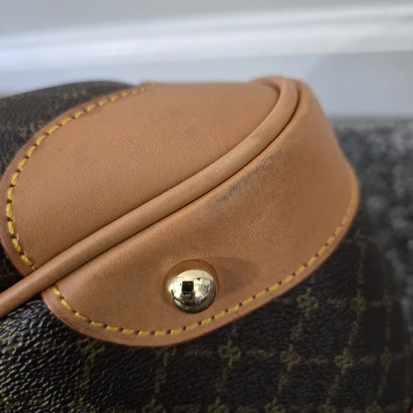 Rioni leather and coated canvas shoulder satchel, EUC - Picture 15 of 16